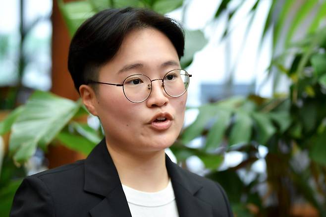 박진숙 여성의당 비상대책위원장. 여성의당은 현재 재정난 등으로 비대위 체제다. 내년 정상화를 목표로 한다. 윤기훈 인턴기자
