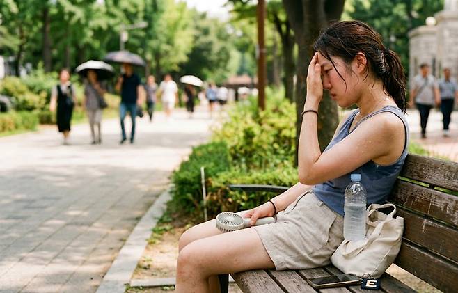 ◇여름철 온열질환은 자칫 생명을 위협할 수 있다. 한낮에는 야외 활동을 피하고 충분한 수분 섭취와 휴식이 중요하다. AI 생성 이미지