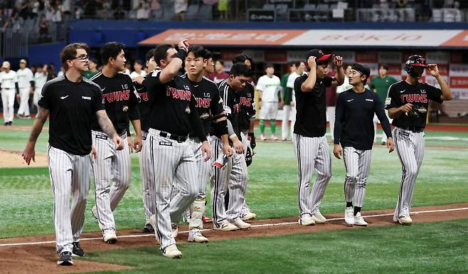 8년 만에 8연패 늪에 빠진 LG트윈스. 사진=뉴스1