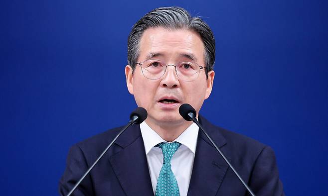 김용범 청와대 정책실장. 청와대통신사진기자단