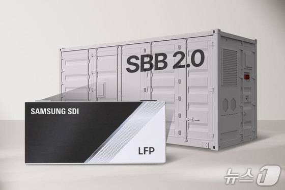 리튬·인산철(LFP) 배터리가 탑재된 삼성SDI의 에너지저장장치(ESS) 제품 'SBB(Samsung Battery Box) 2.0'의 모습(자료사진. 삼성SDI 제공).