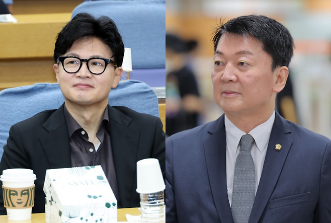 한동훈 무소속 의원(왼쪽)과 안철수 국민의힘 의원. 연합뉴스