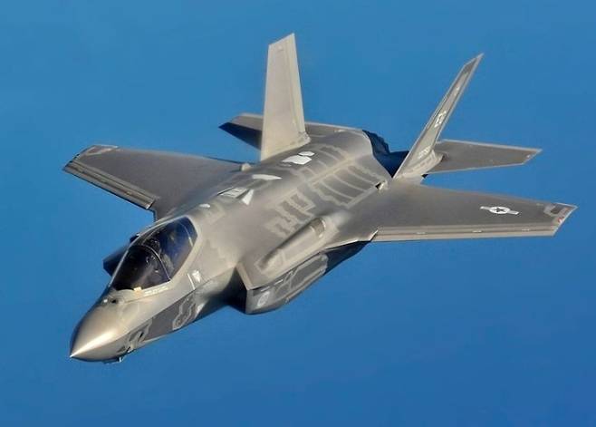 미국 공군의 F-35A 스텔스 전투기 자료사진. 위키피디아 제공