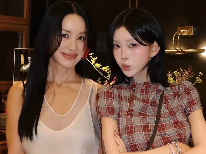 ▲ 엄정화(왼쪽)와 최준희. 출처| 최준희 인스타그램