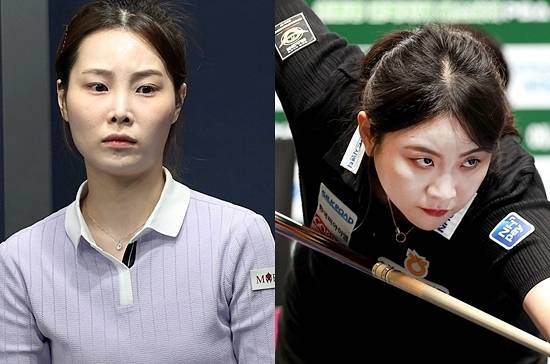 1일 낮 2시30분 4강전을 치를 강유진(왼쪽)과 김민아. (사진=PBA)