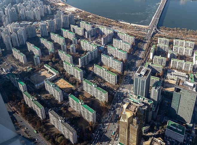 서울 강남권 아파트 전경.(매경DB)