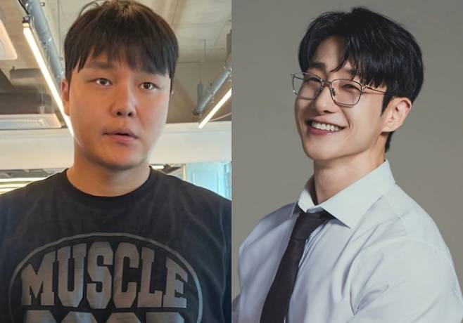 배인규(왼쪽), 고기남자 /사진=배인규, 고기남자 SNS