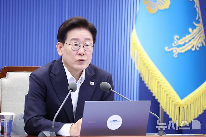 이재명 대통령이 지난 6일 청와대에서 열린 수석보좌관회의에서 발언하고 있다./사진=뉴시스