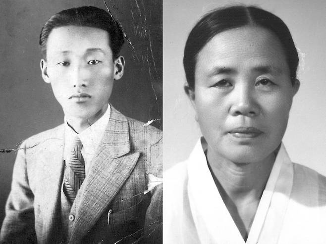 1933년 촬영된 이철하(왼쪽 사진)와 1960년 촬영된 민금순. 마거릿 주혜 리 제공