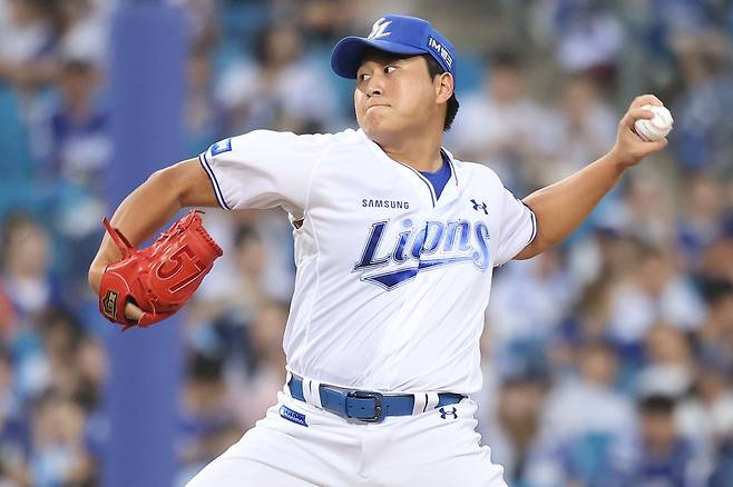 삼성 라이온즈 좌완 이승현이 15일 대구 삼성 라이온즈파크에서 열린 2026 신한 SOL KBO리그 한화 이글스와의 팀 간 12차전에서 5.2이닝 1실점 호투로 팀 승리에 힘을 보탰다. 사진 삼성 라이온즈