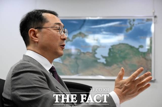 김건 국민의힘 의원은 14일 서울 여의도 국회 의원회관에서 <더팩트>에 "민단 소속의 자녀들도 우리말과 글을 배우기 위해 조선학교에 다니는 경우가 있다"고 전했다. /서예원 기자