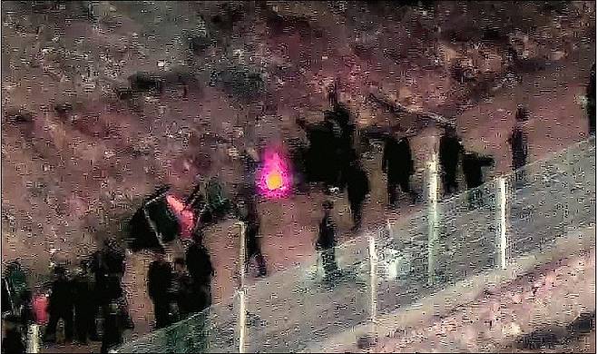 합동참모본부 공개한 최근 북한군DML 군사분계선(MDL) 이북지역 ‘국경화 작업’ 동향. (합동참모본부 제공) 2024.12.23