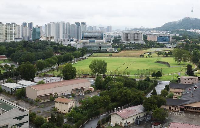 서울 용산구 용산공원 일대 모습. 뉴스1
