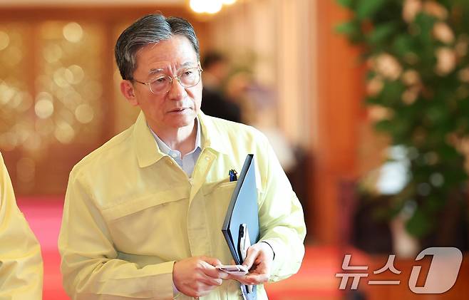 정성호 법무부 장관이 지난 18일 청와대에서 열린 제1회 을지국무회의에 참석하고 있다. 2026.8.18 ⓒ 뉴스1 허경 기자