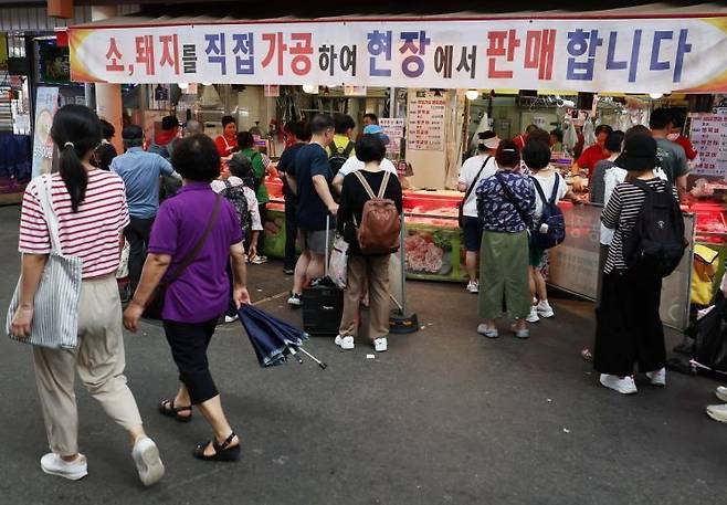 시장 자료사진. 본문과 직접적 연관 없음. 연합뉴스