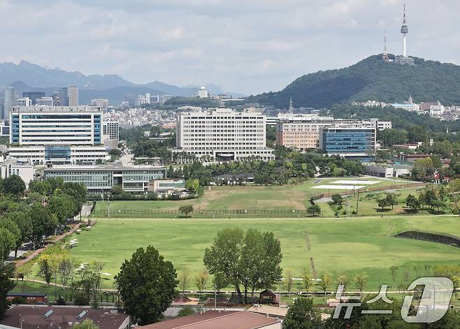 23일 서울 용산구 용산공원 일대 모습. 2026.8.23 ⓒ 뉴스1 이종수 기자