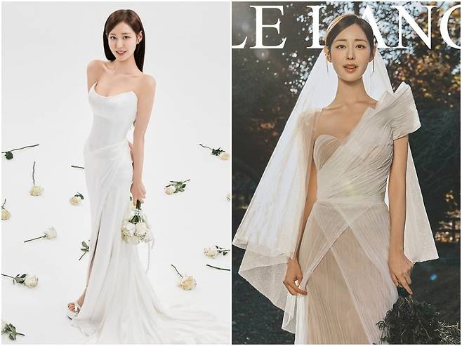배우 신슬기가 웨딩드레스 자태를 선보였다./사진제공=빅스마일엔터테인먼트