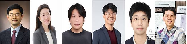 KAIST 연구진. 왼쪽부터 오병하·이규리·황성주·김우연·안성수·김호민 교수(KAIST 제공) /뉴스1