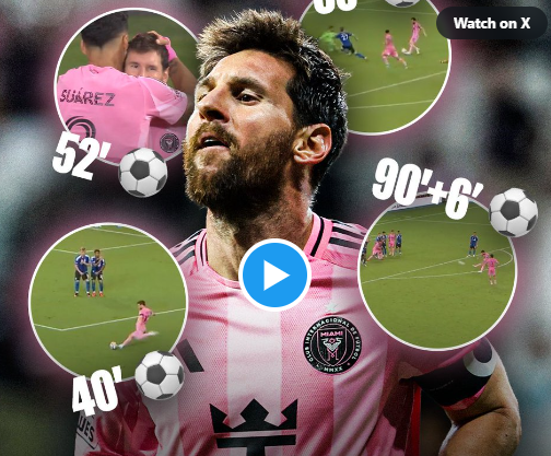 ▲ 메시는 여전히 최고였다. 39세의 나이에도 4골을 몰아치면서 MLS 역사를 또 하나 새로 썼다. 이제 18골 10도움으로 3년 연속 MVP를 예약하기 시작했다. ⓒ MLS 사무국