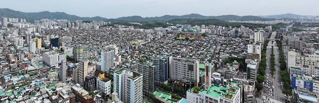 성남 수정·중원구 일대 전경. 성남시 제공