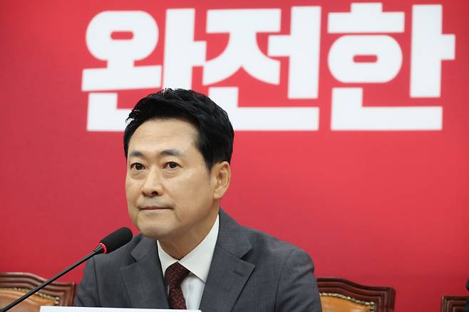 장동혁 국민의힘 대표가 8월31일 국회에서 열린 최고위원회의에 참석한 모습 ⓒ 시사저널 박은숙