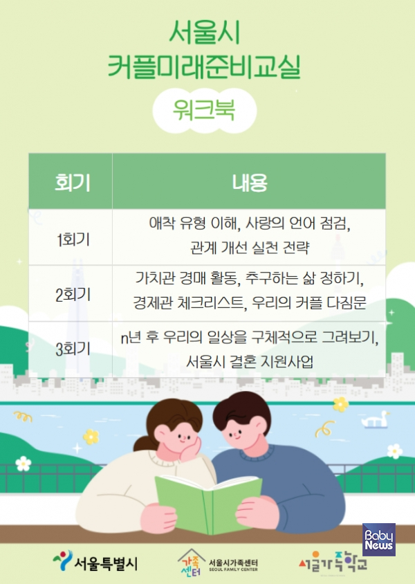 커플미래준비교실 홍보지. ⓒ서울시가족센터