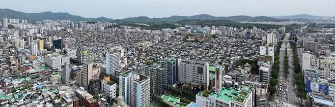 성남시 원도심 전경. 성남시 제공