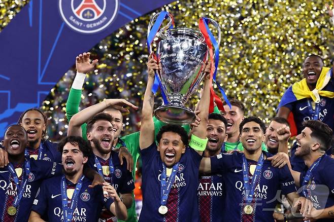 지난 시즌 UEFA 챔피언스리그 2연패를 달성했던 파리 생제르맹. ⓒ AFP=뉴스1