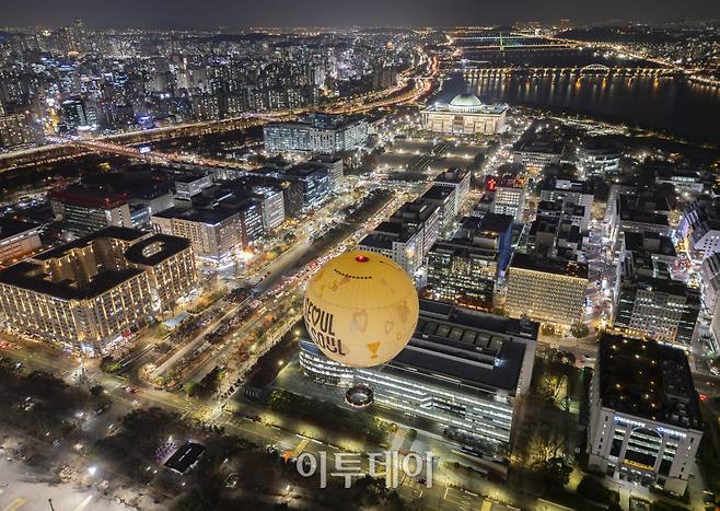 서울달에서 바라본 여의도 야경(이투데이DB)