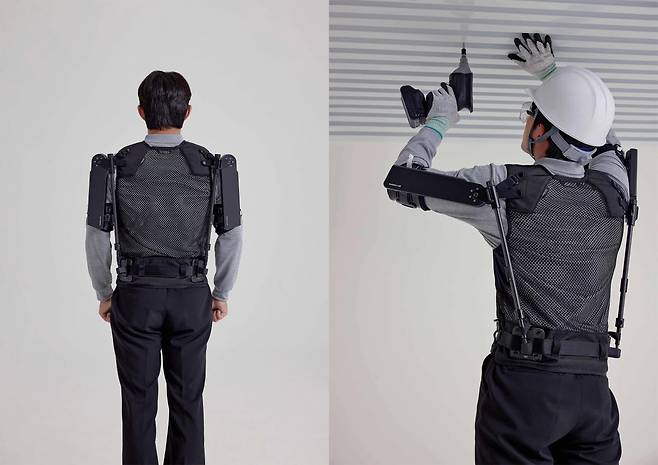현대차·기아 로보틱스랩이 개발한 산업용 착용로봇 ‘엑스블 숄더’ (사진=현대차)