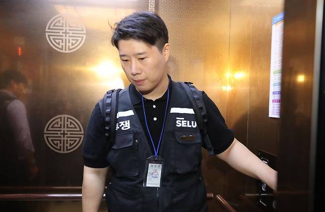 삼성그룹 초기업노동조합 삼성전자지부 최승호 위원장.ⓒ뉴시스