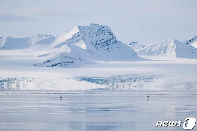 노르웨이 북부 스발바르 제도의 빙하. ⓒ AFP=뉴스1