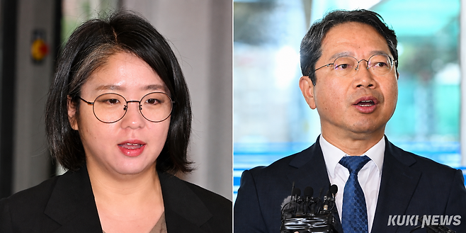 용혜인 성평등가족부 장관 후보자(왼쪽)과 김승원 법무부 장관 후보자의 모습. 쿠키뉴스 자료사진
