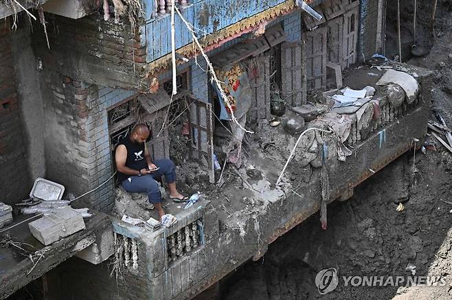 대홍수 피해를 입은 네팔. (출처=연합뉴스)