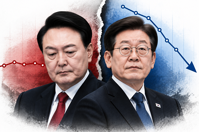 윤석열 전 대통령(왼쪽)과 이재명 대통령 ⓒ챗GPT