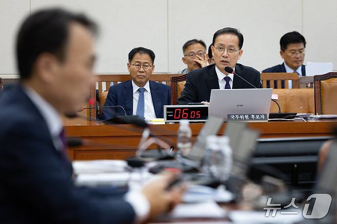 이형일 부총리 겸 재정경제부 장관 후보자가 15일 서울 여의도 국회 재정경제기획위원회 인사청문회에 출석해 의원 질의에 답하고 있다. 2026.9.15 ⓒ 뉴스1 유승관 기자