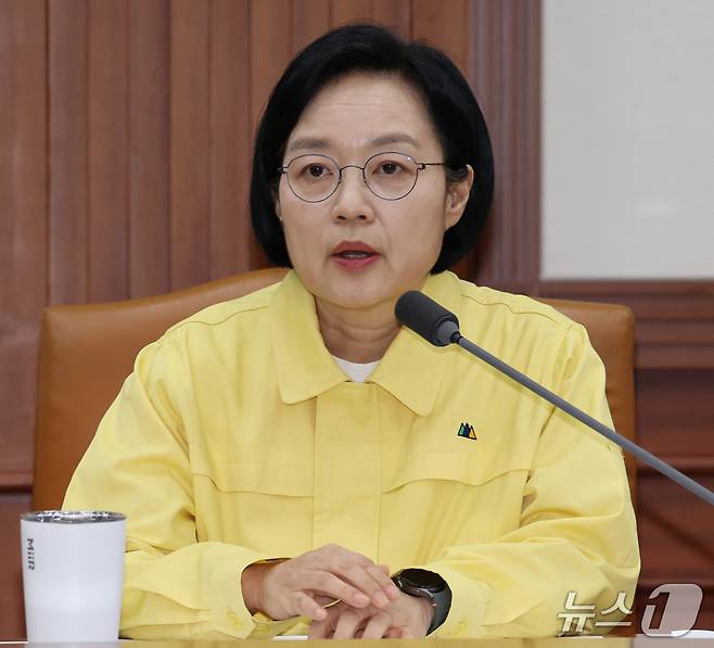 한성숙 국무총리가 16일 서울 종로구 정부서울청사에서 국가테러대책위원회 회의를 주재하고 있다. 2026.9.16 ⓒ 뉴스1 이종덕 기자
