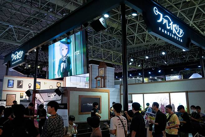 넥슨 '파레이돌리아' 부스 (지바=연합뉴스) 김주환 기자 = 도쿄게임쇼(TGS) 2026 개막일인 17일 일본 지바현 마쿠하리 멧세 전시장 내부의 넥슨 '파레이돌리아' 부스가 설치돼 있다. 2026.9.17 jujuk@yna.co.kr