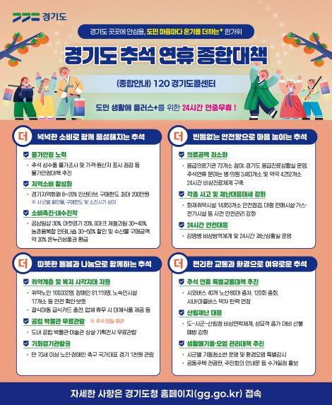 ▲경기 2026년 추석 종합대책 안내문 ⓒ경기도