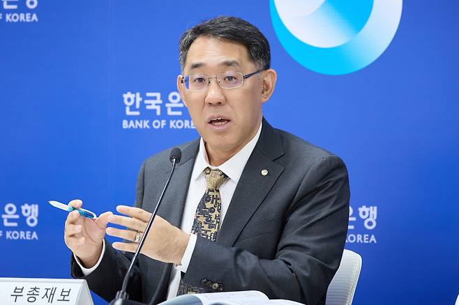 장정수 부총재보가 22일 오전 서울 중구 한국은행에서 열린 금융안정 상황(2026년 9월) 설명회에서 발언하고 있다.(사진제공=한국은행)