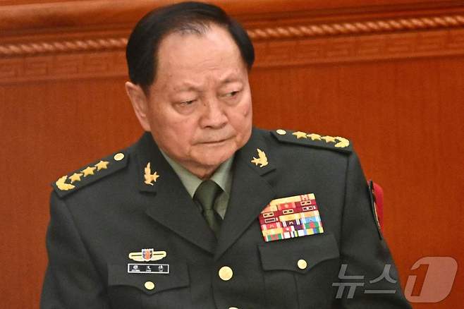 장유샤 중국공산당 중앙정치국 위원 겸 중앙군사위원회 부주석. 2025.03.04 ⓒ AFP=뉴스1