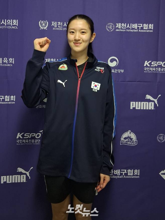 충북 제천에서 열린 인도네시아와 평가전 당시 이다현. 노컷뉴스