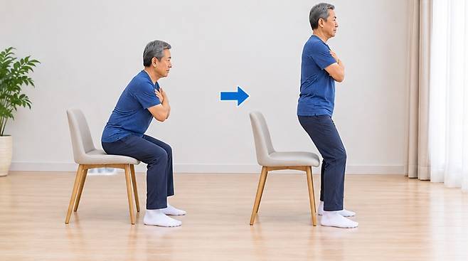 일어나 앉기 | 출처: Chat GPT 생성