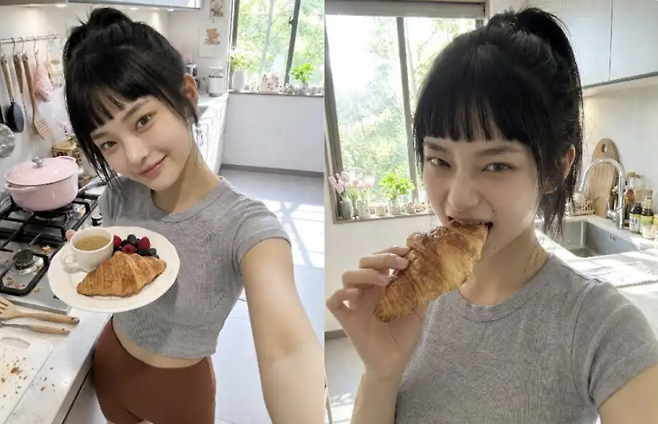 중국 AI 모델이 한 광고가 논란이 됐다. 중국 바이두.
