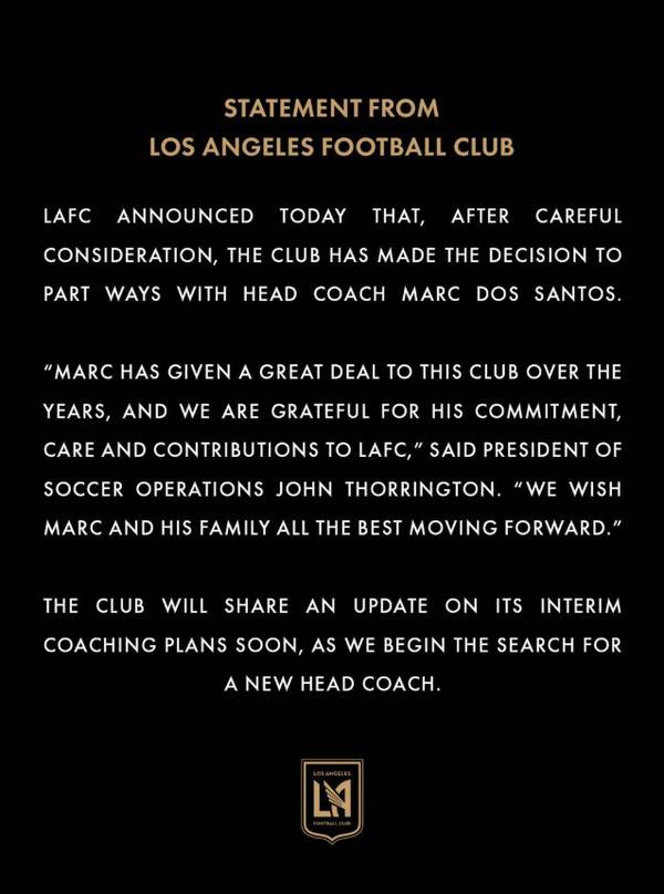 LAFC의 경질 발표