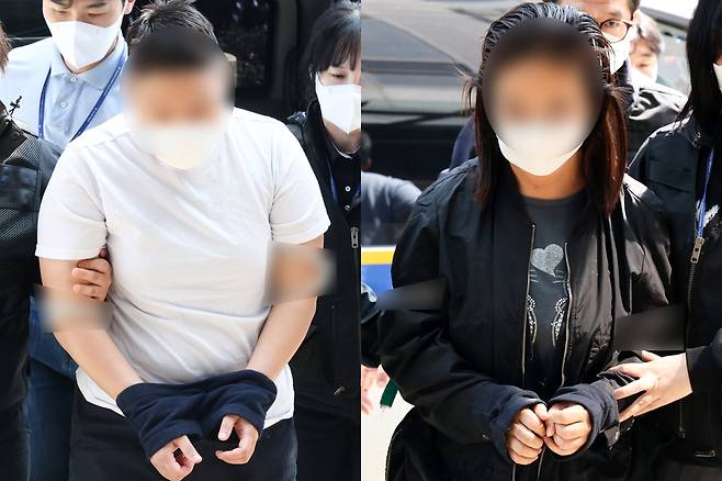 약물을 탄 술로 남편 살해 시도한 40대 아내 A씨(오른쪽)와 공범인 태권도장 관장 20대 여성 B씨. / 뉴스1
