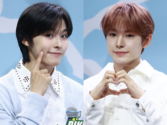 NCT WISH 리쿠(왼쪽)와 유우시. 연합뉴스 제공.