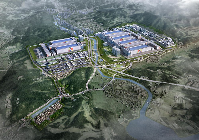 용인 첨단시스템반도체 국가산업단지 조감도(기업이전단지 반영 전).(사진제공=한국토지주택공사)