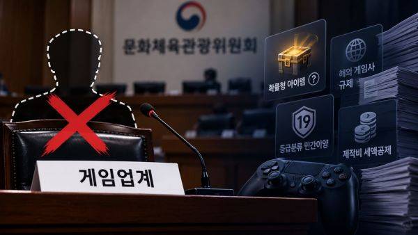 게임업계 주요 현안이 남아 있는 가운데 문체부 국정감사에 민간 증인이 채택되지 안으면서 단순한 정책 검증에 그칠 수 있다는 우려가 커지고 있다./사진=AI 이미지 제작