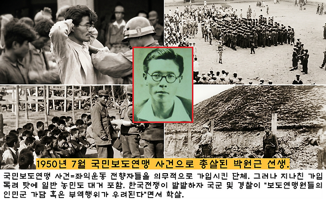 ‘1912년생 박원근’은 1950년 한국전쟁이 발발하자 ‘국민보도연맹사건’으로 희생됐다. 선생을 죽인 자가 다름 아닌 악질 친일 경찰 김달용이라는 이야기가 나온다. 이기환 제공